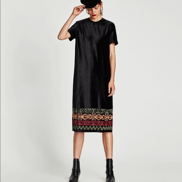 Zara Dresses & Skirts - Zara embroidered dress ❤️🌿